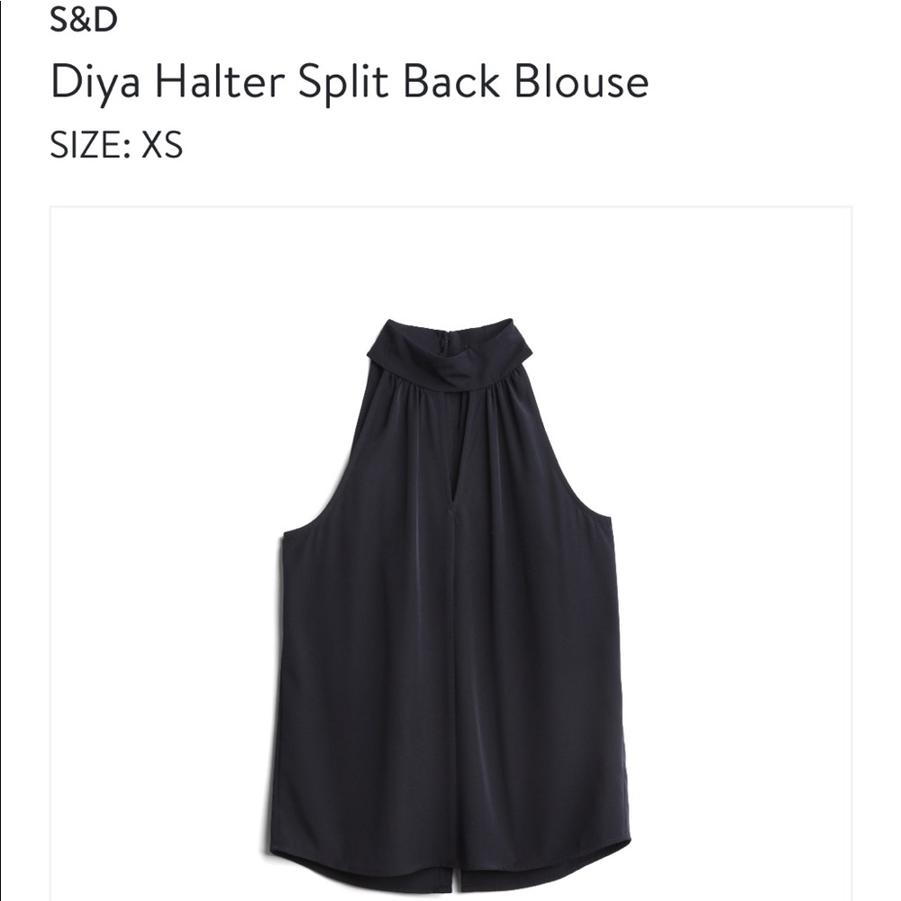 StitchFix: Diya Halter Split Back Blouse; XS